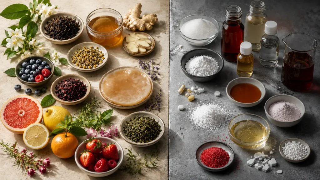 Natural vs Artificial ingredients and flavoring