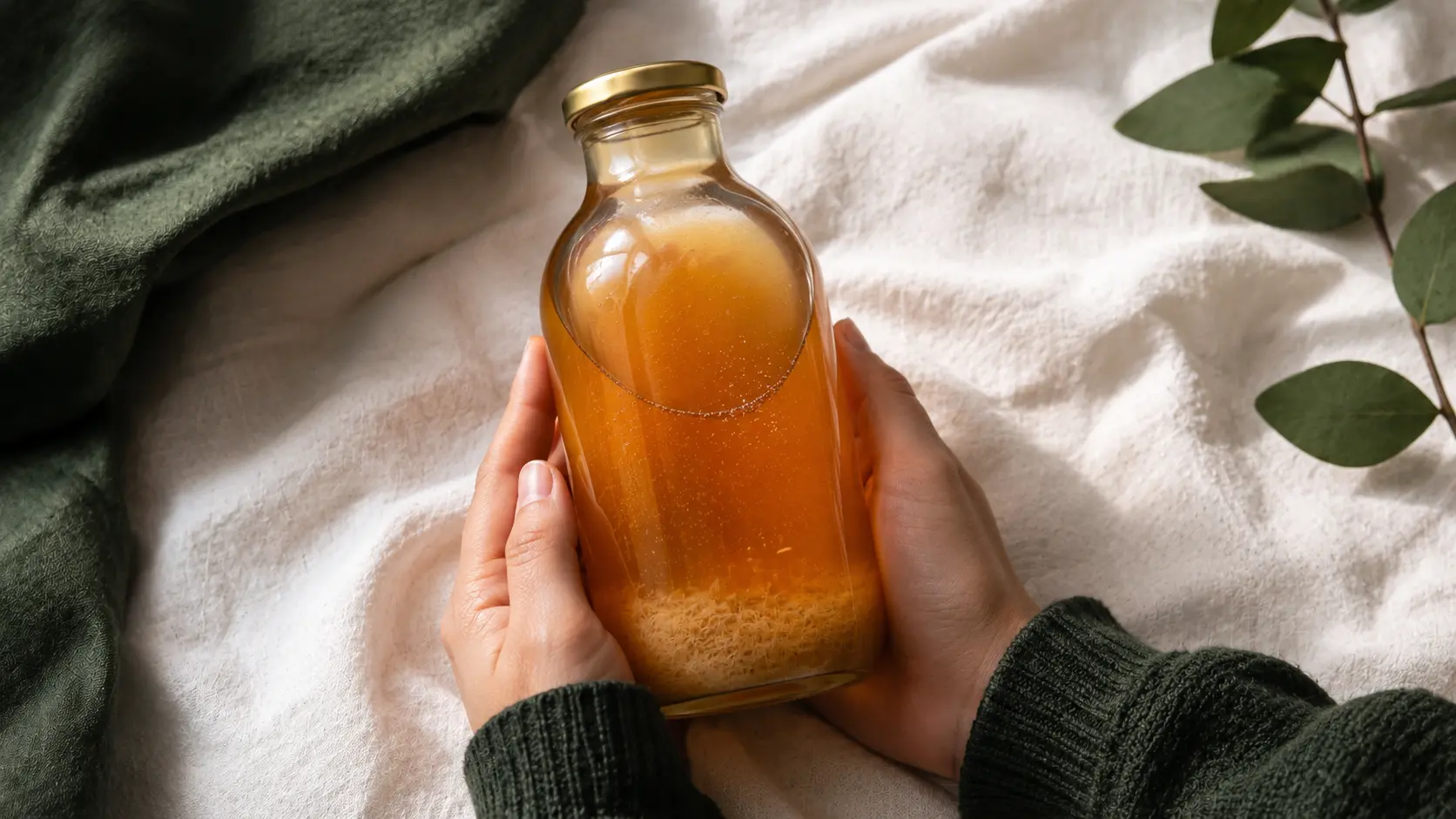 Kombucha gut health benefits — live cultures and organic acids, KombuchaSG