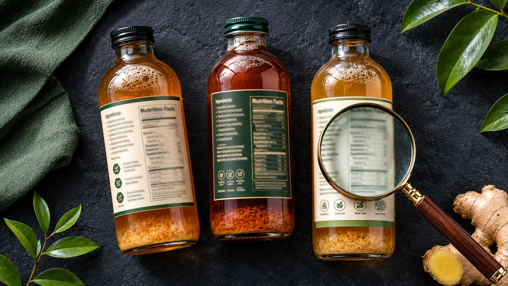 Reading kombucha ingredient lists — what to look for on Singapore kombucha labels, KombuchaSG