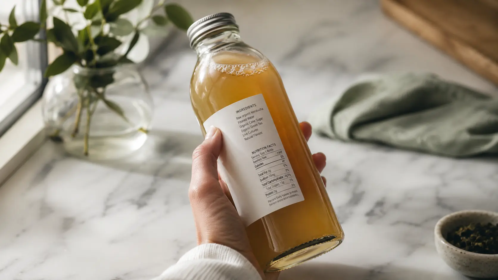 Kombucha label reading guide
