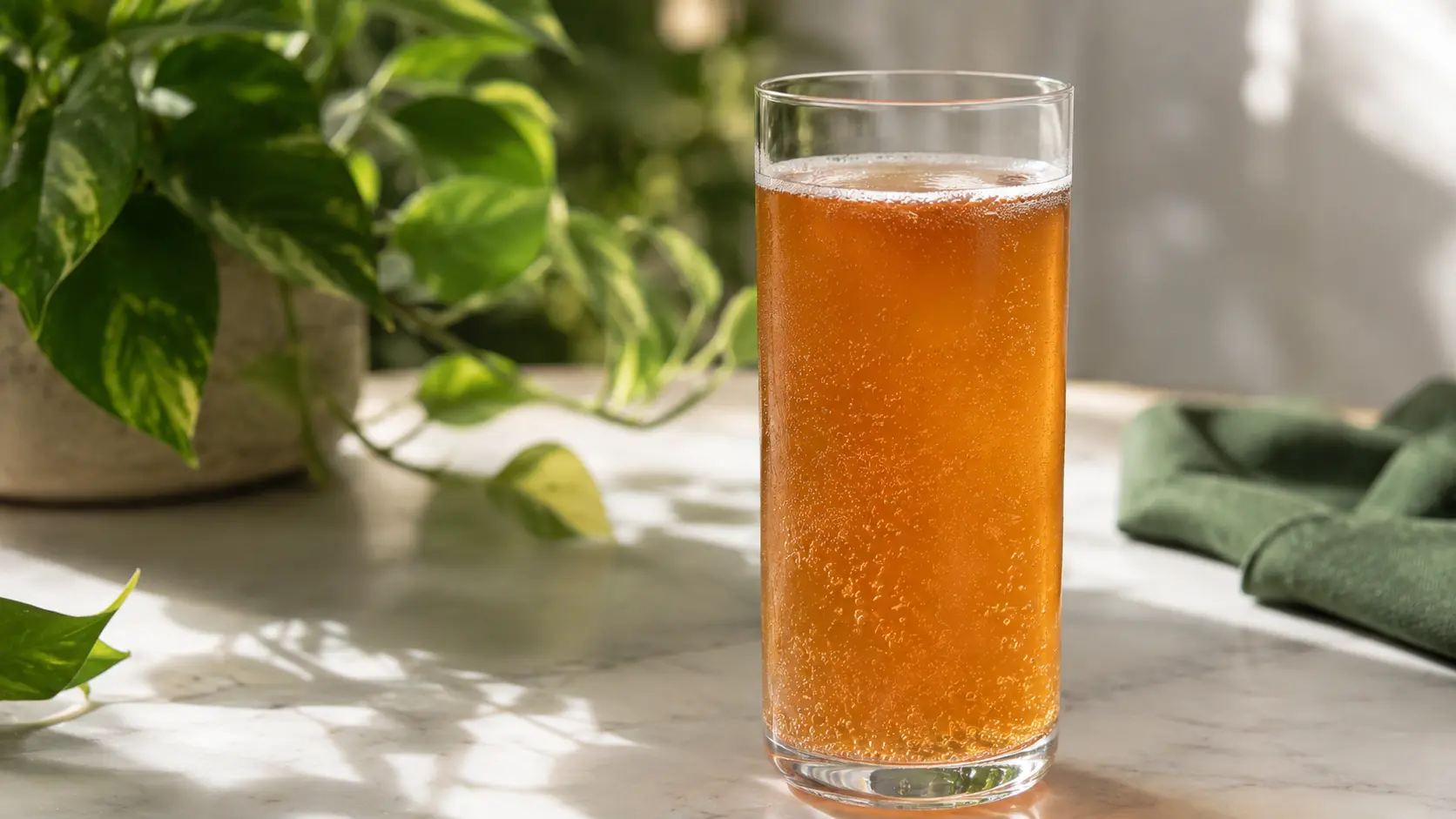 The difference between real kombucha carbonation and added sparkling water