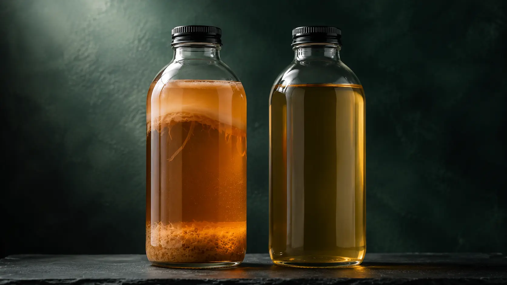 Real vs fake kombucha — authentic fermented kombucha vs commercial imitation, KombuchaSG
